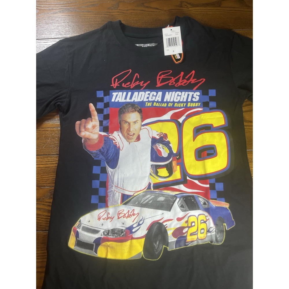 NEW Talladega Nights The Ballad Of Ricky Bobby Movie Graphic Tee Shirt Size S